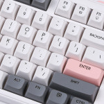 가츠 X108 피치 보글보글 멤브레인 저소음 레트로 커스텀 게이밍 사무용 컴퓨터 키보드 : 몬스타기어