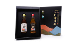 더담아유 수입산 참기름 들기름 2구 세트 (참기름350ml+들기름350ml) 선물세트박스포장 : 충북청주지역자활센터