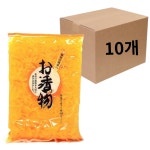 동경단무지 슬라이스 1kg 10팩 1박스 꼬들 알밥 김밥 일식 닥꽝 쫄 반달 단무지 식자재 업소용 : 오늘도 행복쇼핑