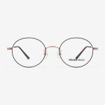 라운즈베이직 블랙&로즈골드 메탈 안경테 동글이 빅사이즈 ROUNZ BASIC I9 51mm : 라운즈 ROUNZ