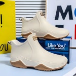 패션 장화 여성 숏 레인부츠 논슬립 가벼운 레인부츠 : 부유마트