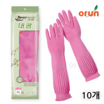 대광 가정용 식품용 고무장갑 XL(특대형), 핑크, 10개 : 오런장갑