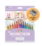 [문화연필] 더존키즈 점보파스텔색연필 12색 : 365문구