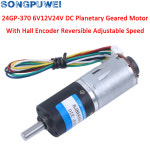 유성 기어드 전기 , 높은 토크, 24GP370 DC, 6V, 12V, 24V, 25KG : 월드정보10