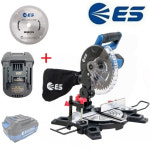 ES산업 18V 충전 각도절단기 컷팅기 ES산업배터리용 변환아답터포함 LS218M : 브라보툴