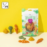 개님의상점 노즈워크 치석제거 강아지껌 저알러지 개껌 가든레인져S, 파우치, 3개 : 개님의상점