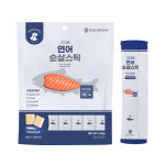 골드로니 그대로 순살스틱 강아지 애견 수제 츄르 반려견 펫푸드 간식 연어, 8g, 30개 : 골드로니