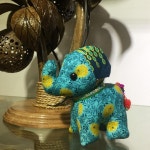 태국 인형 방콕 장식 엔틱 여행 공예 태국코끼리인형 봉제인형 퍼플 : 해구사랑