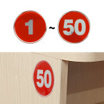 번호판 1-50 옷장 번호표 각종 도어사인 식당 테이블 사물함 번호판 : 땡땡플러스