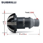 SUBRILLI D50 세그먼트 라운드 그라인딩 헤드 버섯 머리 도구 내부 원형 및 화분 아크 그라인딩 1/2 가스 : 우리마을해외창고