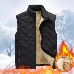 겨울 방한 남자 누빔 융기모 조끼 데일리 간절기 보온 발열 남성 패딩 조끼 퍼 베스트 : 제노아몰
