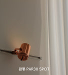 원통 레일형 파30 램프타입 도금 : 바바조명