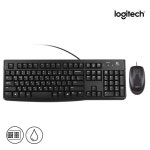 로지텍 코리아 MK120 유선 키보드 마우스 세트 콤보 한글 자판 전용 키스킨 포함 : SIB트레이딩