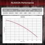 레드 라이온 RL50CON 115볼트, 1 /2-HP, 3600 GPH 헤비 듀티 스테인리스 스틸 수동 잠수용 유틸리티 펌프, 20피트 전원 코드, 스틸... 
