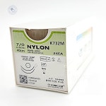 우리메디칼 K732M Black Nylon 봉합사 7-0 24mm : 기주헬스앤라이프