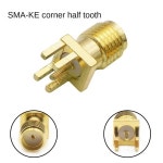 금도금 SMA 암 잭 커넥터 스트레이트 마운트 고품질 RF 커넥터 리셉터클 솔더 내구성 1.6mm 솔더 에지 : 비엠비케이