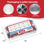 컴퓨터 250개 전자 소형 싱크 키트 세트 스틸 5 미니 볼트 M2 카운터 M3 플랫 : 토탈이커11