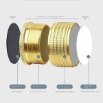 알루미늄 합금 침대 안정기 벽 보호 자기 접착 침대 프레임 흔들림 방지 충돌 방지 발 조절 가능 증가 패드 : 비엠비케이