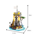 MOC 세이버 섬 안노 도미니 2021 빌딩 블록 세트 군인 해군 바라쿠다 베이 방어 해적 21322 DIY 벽돌 모델 장난감 : 한강무역상사29