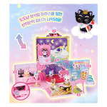 위시캣 도도냥 피규어 하우스 보석함 스티커 세트 보관함 장난감 고양이 왕관 요술봉 마차 : 조이보이몰