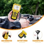 Pro HVAC 풍속계-0.001~100MPH 백라이트 포함 풍속, CFM 공기 유속, 풍속 측정(수트케이스 포함) : 서초직구여행