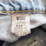 리바이스 청바지 미국판 555 연청 데님 사이즈31 : 빈티지119