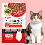 이나바 스고이 유산균 사료 크런키 참치, 1.52kg, 1개 : 마리펫몰