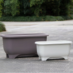 대형 플랜트박스 플라스틱 채소 텃밭 실내 분갈이 조경 흰색 : ToolPlaza