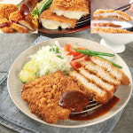 맛있는 수제 돈까스 세트 바삭하고 고소한 통안심 스테이크 요리 : dante38