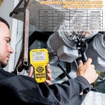 Pro HVAC 풍속계-0.001~100MPH 백라이트 포함 풍속, CFM 공기 유속, 풍속 측정(수트케이스 포함) : 서초직구여행