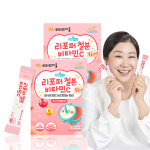 비타민마을 금쪽같은 내새끼 리포퍼 철분 비타민C 복숭아맛 온가족 어린이 임산부 철분제 30포, 2개 : 비타민마을
