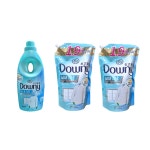 다우니 엑스퍼트 실내 건조 초고농축 섬유 유연제 프레시 클린 1L 1개+1.35L 리필 2개 : 웨어하우스31