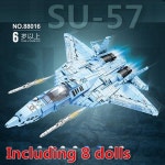 88016 비행기 시리즈 1456pcs SU-57 무거운 싸우는 빌딩 블록 폭격기 모델 벽돌 장난감 아이 생일 선물 : 한강무역상사15
