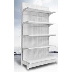 마트 선반 매대 가판대 판매대 플리마켓 스낵 진열대 단면홀보드회색프레임120x43x135 : 삼육오 핫딜마켓