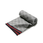 구찌 GG 웹 삼선 투톤 울 스카프 베이지 그레이 325806 3G206 2878 : 더플로우커머스