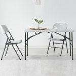 접이식 야외테이블세트 4인형 가든 브로몰딩 플라스틱 피크닉 행사용 테이블 : 룸픽스