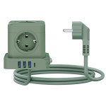 티메코 TMC-10 20W 고속충전 5구 멀티탭 큐브 디자인 4000W 고용량 C타입 USB 4포트 : 케이하이몰