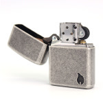 Zippo 지포 라이터 NEW 베이스 Armor 플레임 아이콘/ 엔틱 실버 46399 : 유니코이