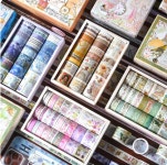 마스킹 데코 테이프 다이어리 일기장 꾸밈 디자인 종이 테이프 5P 랜덤 (CA0290) : 캐빈보이 CABIN BOY