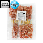[제이케이푸드] 순살 미니 닭꼬치 1kg 캠핑 바베큐 안주 치킨 : 제이케이푸드6983333