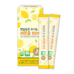 NFC착즙 100% 유기농 레몬즙 레몬수 100% 햇살담은 유기농 레몬즙 3박스 (20g / 총42포) : 씨에이치엔
