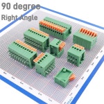 터미널 블록 커넥터 직각 스루 홀 PCB 솔더 2 54mm 피치 3 4 5 6 7 8 9 10 11 12 핀 0 100 인치 개 50 : 분당플렉스5