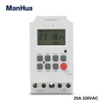 ManHua MT316S-Y DIN 레일 프로그래밍 가능 타이머 LCD 및 월별 연간 디지털 스위치 포함 220VAC 25A : 대장기계상사