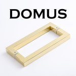 G220PVD 200MM 도무스강화도어손잡이 유리문핸들 티타늄 골드 : 제일 철물