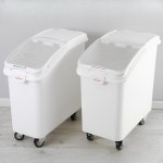 업소용 밀가루통 대용량 30L 곡물 30L 쌀통 보관함 이동식 보관통 삽이 포함된 30리터 : uhamall