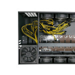 마더보드 8 GPU 채굴 케이스 BTC 비트코인 채굴 케이스 리그 섀시 채굴기 8 팬 2000W PC PSU : 고봉상사