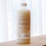 국내산 유기농100% 쌀누룩요거트 비건 유산균 밥알동동 미미유 찹쌀 1000ml : 누룩공방 배나무실