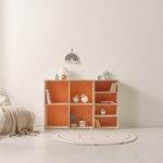 공간연출 낮은전면책장 오픈형 2단책장 다용도 거실책장1200 : 요즘가구