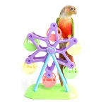 앵무새 용품 포레깅 관람차 새 앵무새 장난감 훈련 용품 놀이터 : 리프패럿