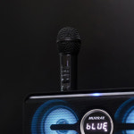 머레이 블루라인 블루투스 노래방기계 LED BLUE-LINE / 홈파티 모임 야외 가족행사 ( 휴대용 블루투스 스피커+듀얼 마이크 세트 ) : 제이앤디럭